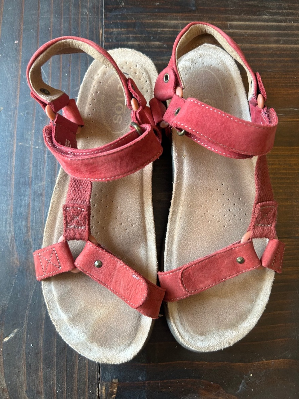 Taos Orange Sandals